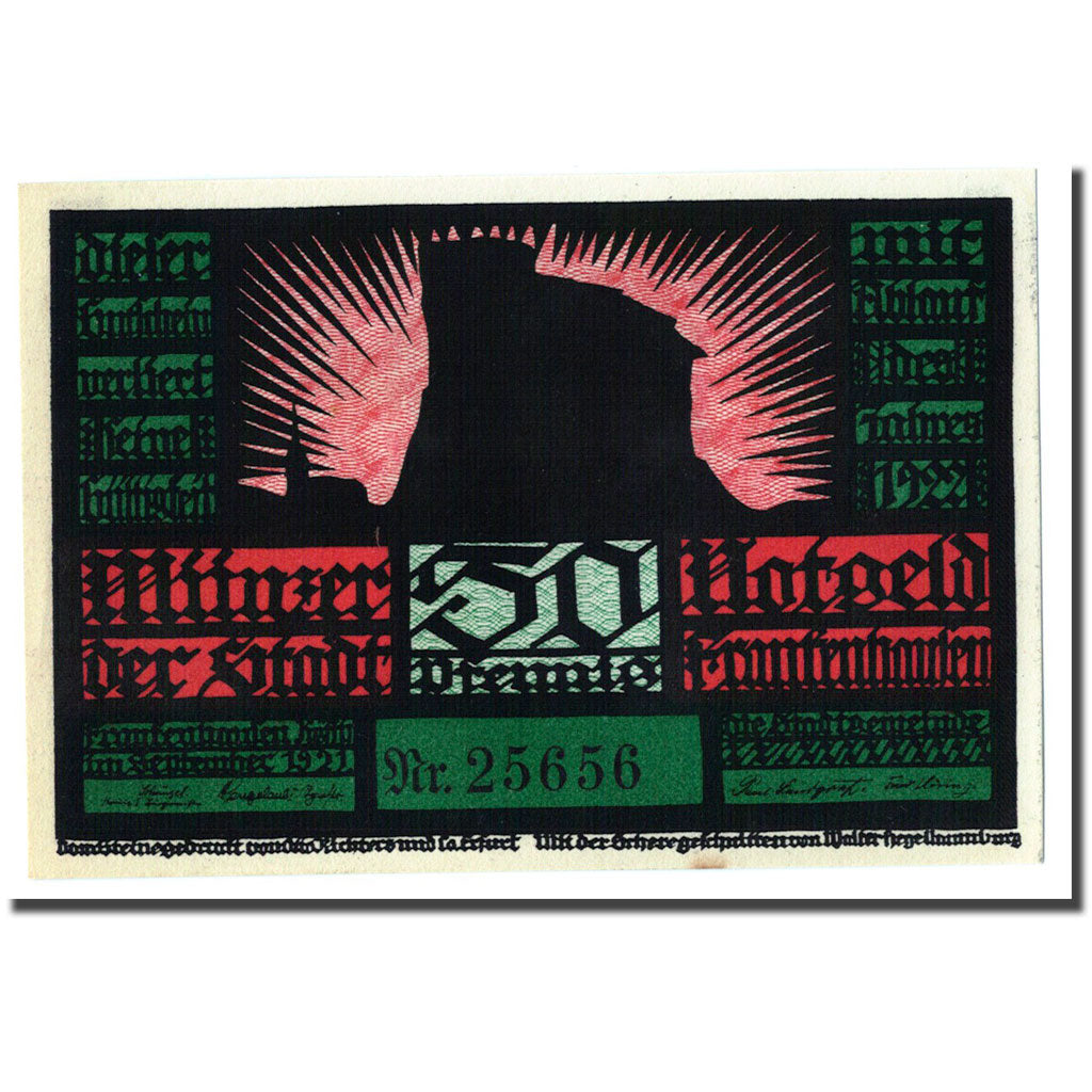 Banknote, Germany, Frankenhausen am K., 50 Pfennig, personnage 2, 1922, UNC(63)