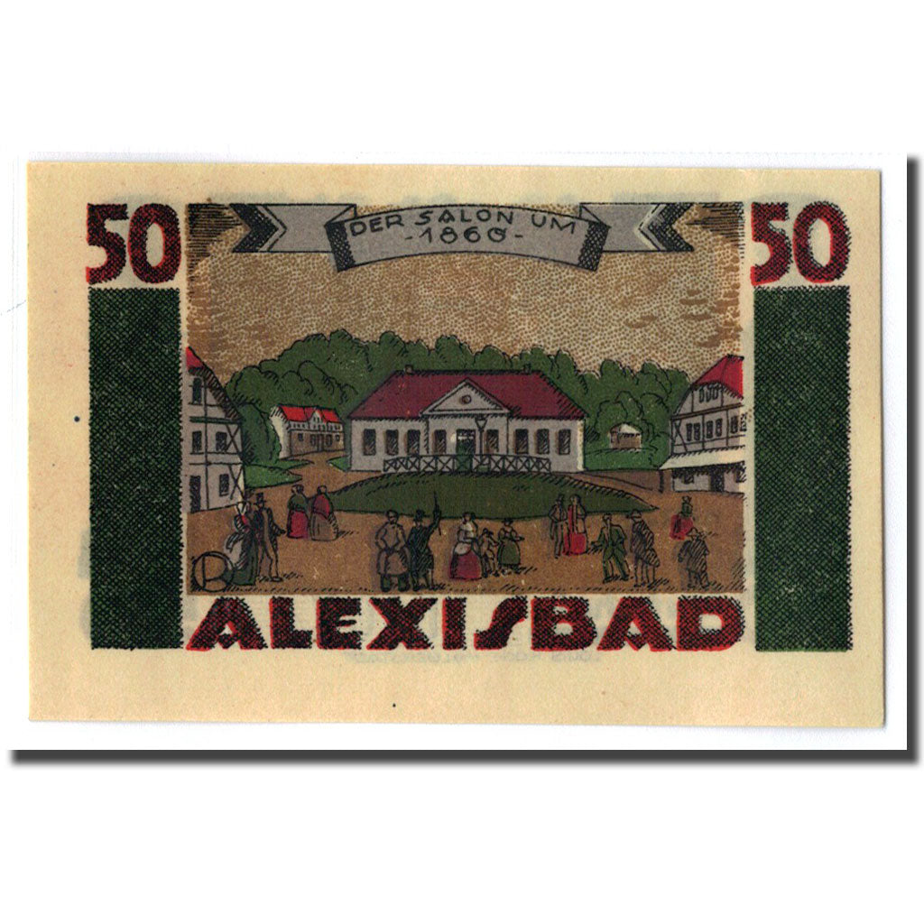 Banknote, Germany, Harzgerode, 50 Pfennig, paysage, 1921, 1921-07-07, UNC(63)