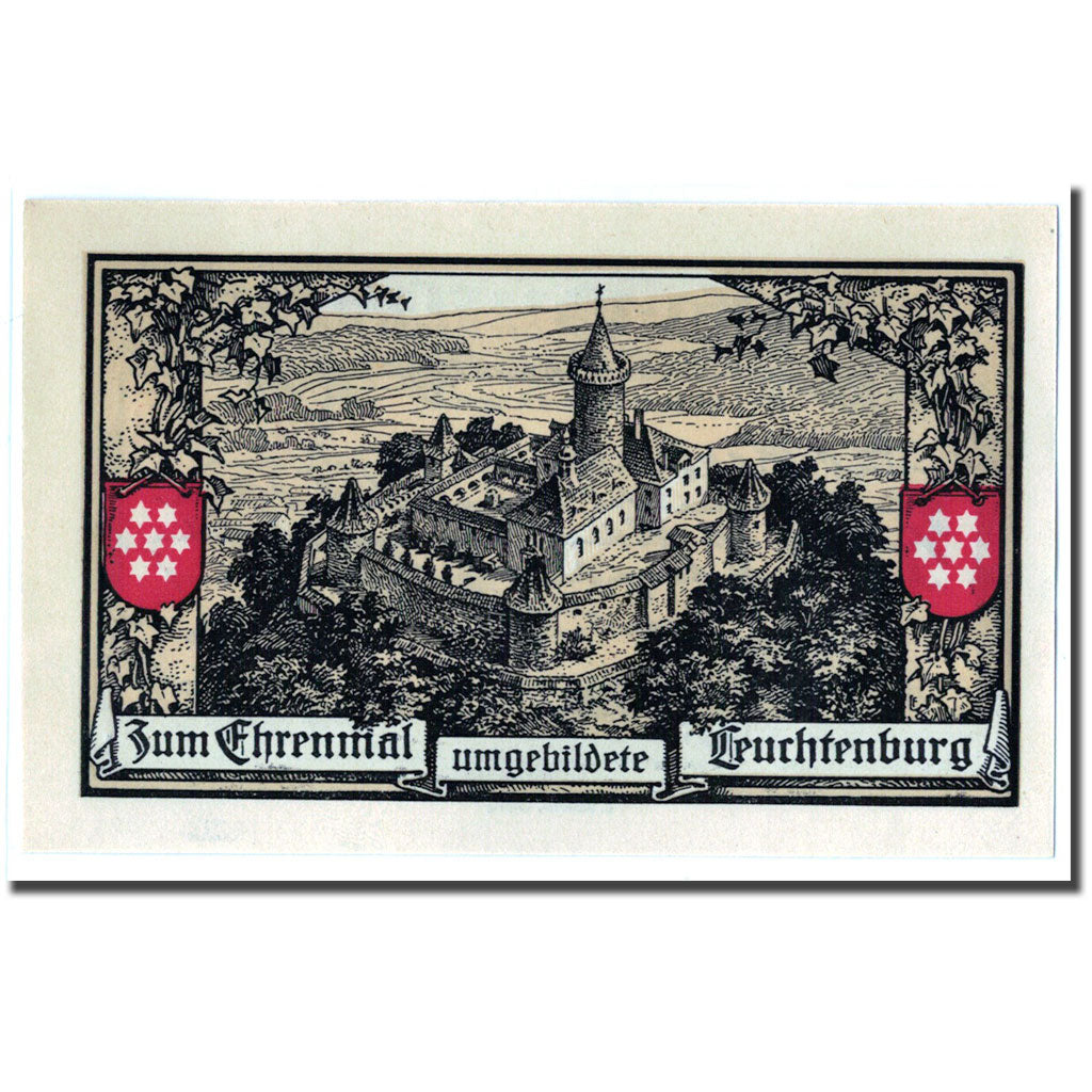 Banknot, Niemcy, Kahla, 50 Pfennig, château, 1921, 1921-09-15, UNC(63)