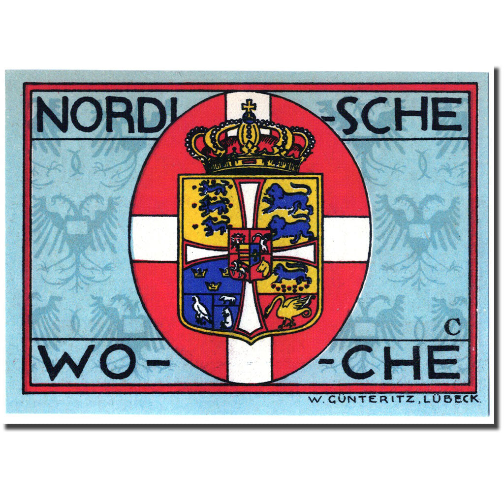 Banknote, Germany, Lübeck, 50 Pfennig, Blason 1, 1921, 1921-09-11, UNC(63)