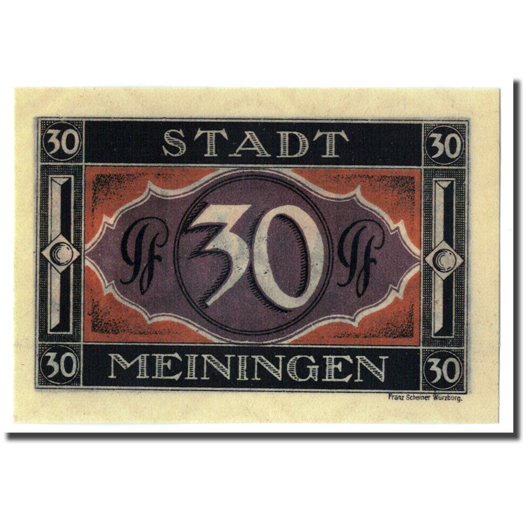 Banknote, Germany, Meiningen Stadt, 30 Pfennig, N.D, 1921, 1921-07-31, UNC(63)