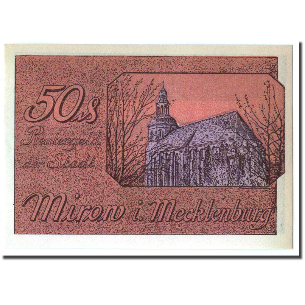 Geldschein, Deutschland, Mirow, 50 Pfennig, Eglise, 1922, 1922-05-01, UNZ-