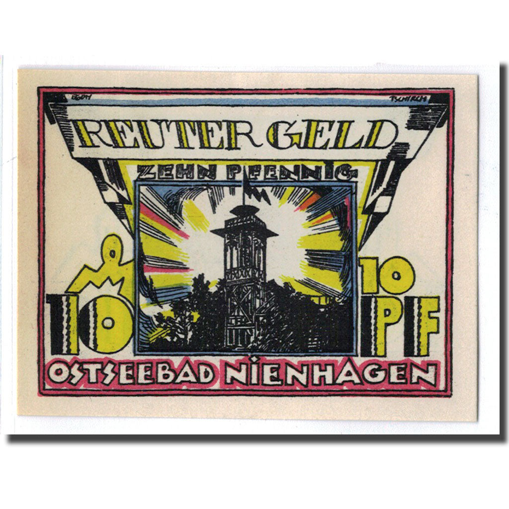 Billete, Alemania, Nienhagen, 10 Pfennig, Batiment, 1922, 1922-02-28, SC