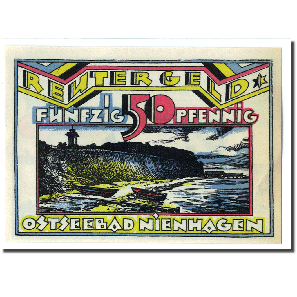 Banknote, Germany, Nienhagen, 50 Pfennig, paysage, 1922, 1922-02-28, UNC(63)