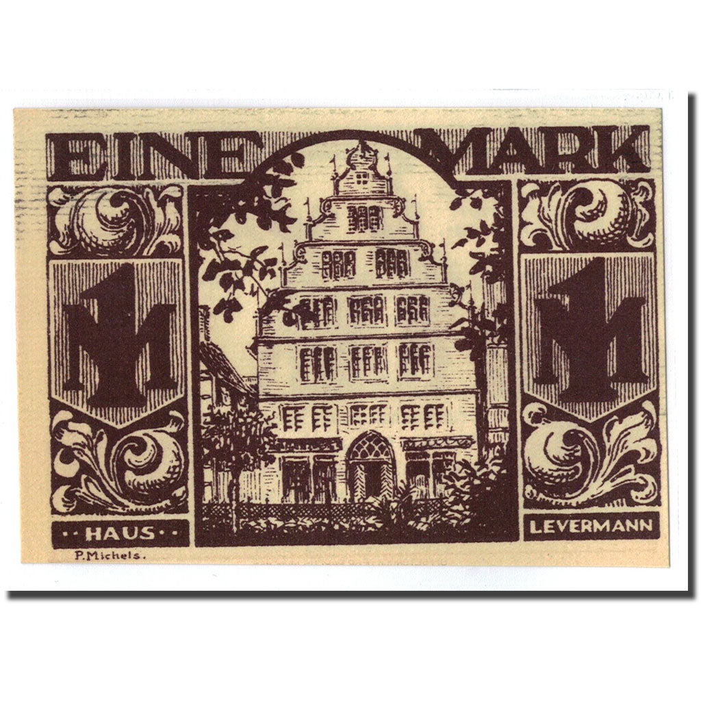 Banknote, Germany, Paderborn, 1 Mark, personnage 2, 1921, 1921-11-10, UNC(63)