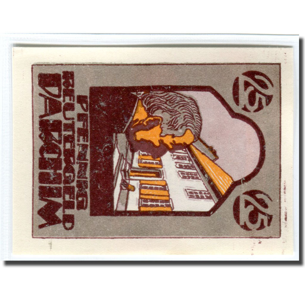 Biljet, Duitsland, Parchim, 25 Pfennig, personnage, 1922, SPL, Mehl:1045.1