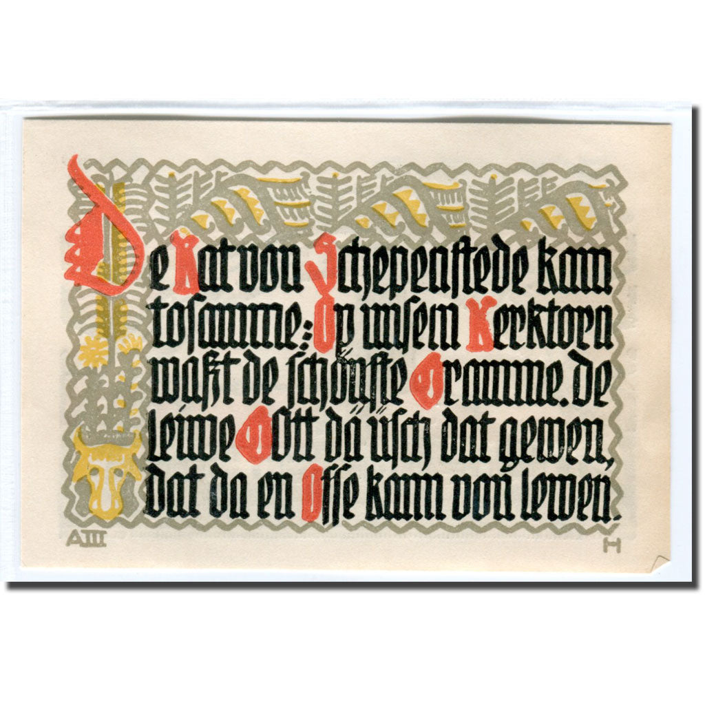 Biljet, Duitsland, Schoppenstedt, 50 Pfennig, Texte 3, 1921, 1921-12-31, SPL