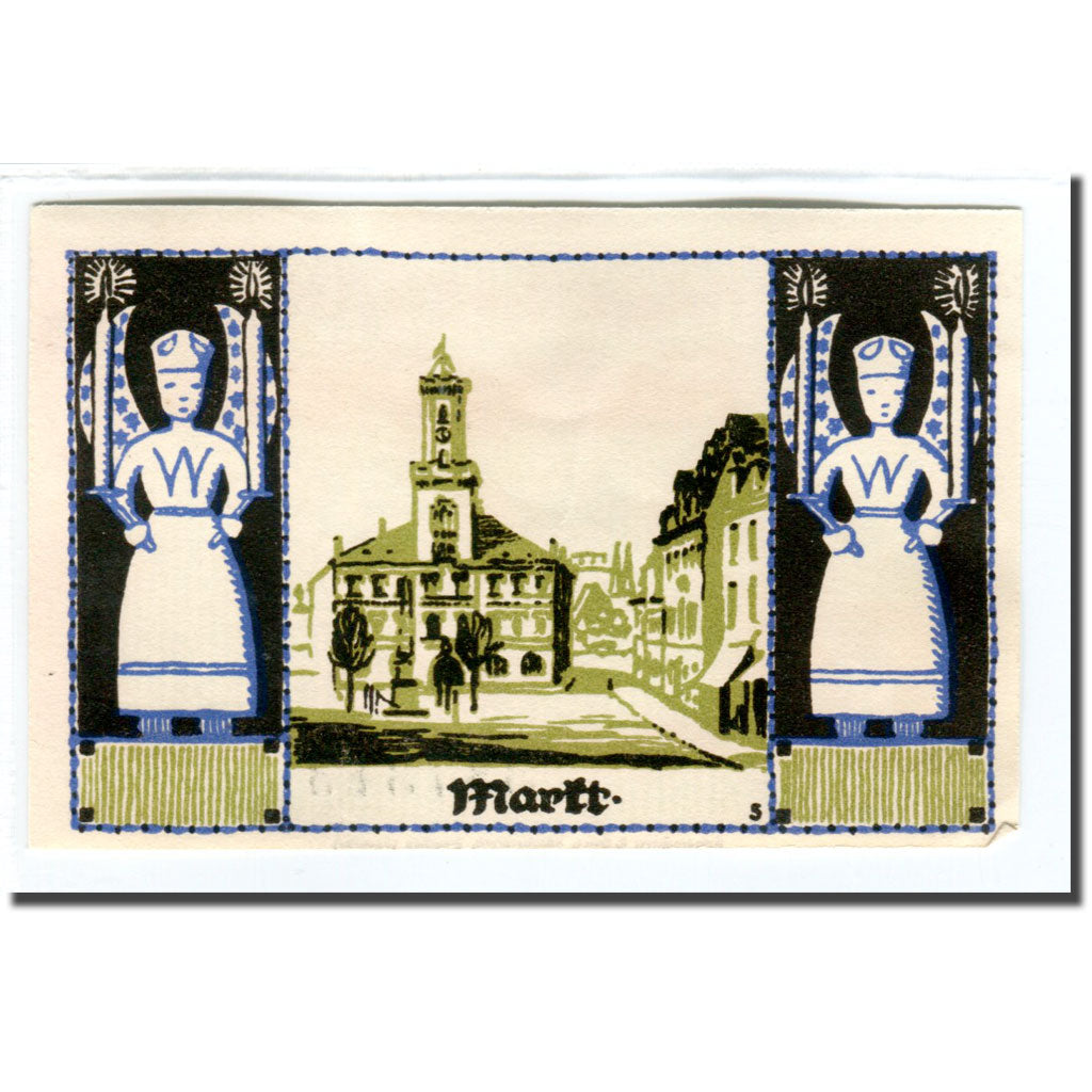 Banknote, Germany, Schneeberg, 50 Pfennig, paysage 1, 1921, UNC(63), Mehl:1190.1