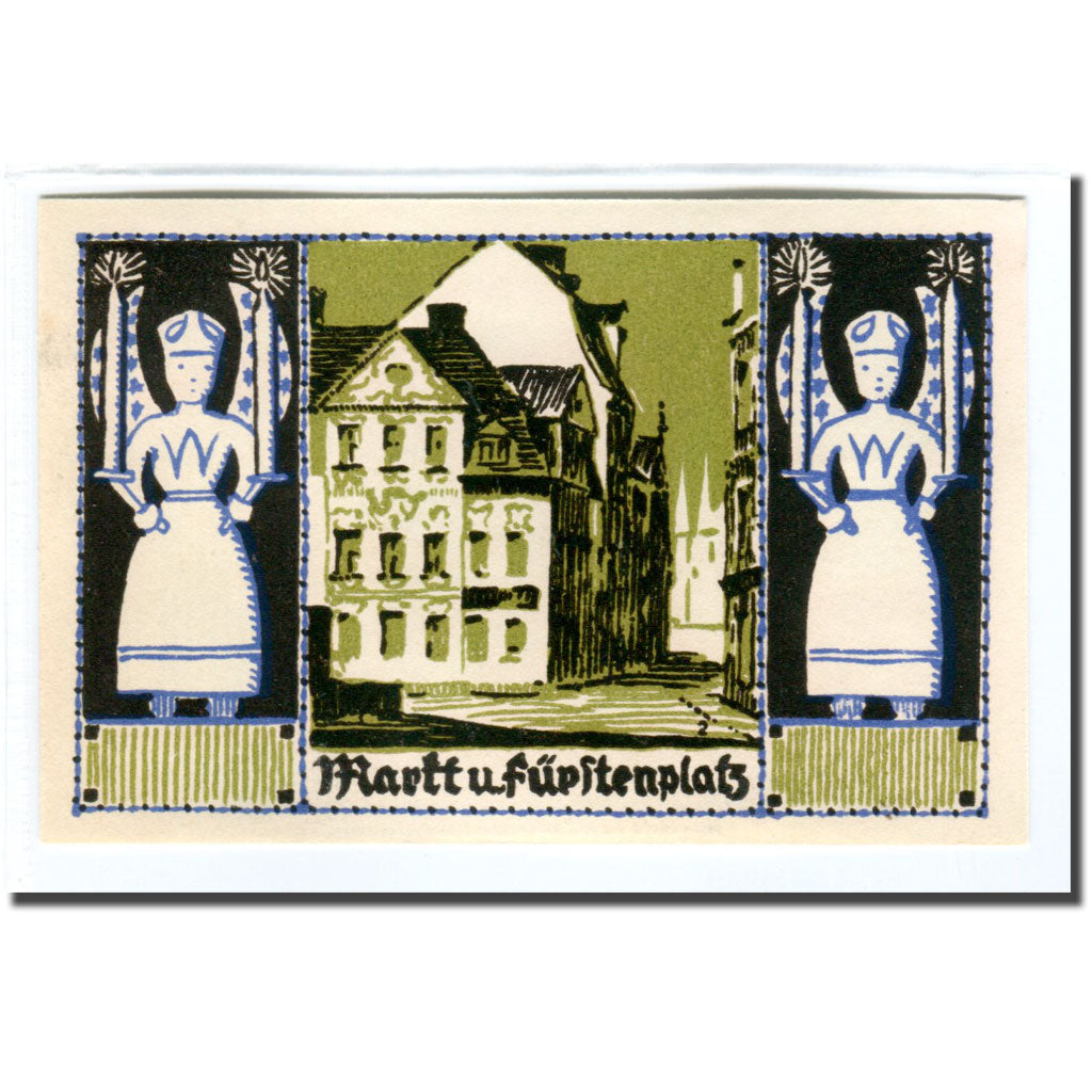 Banconote, Germania, Schneeberg, 50 Pfennig, paysage 3, 1921, SPL, Mehl:1190.1