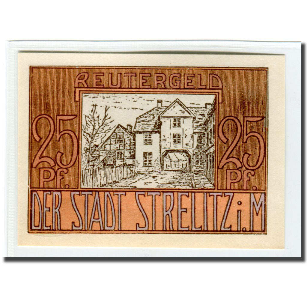 Banknote, Germany, Strelitz, 25 Pfennig, village, 1922, 1922-05-31, UNC(63)