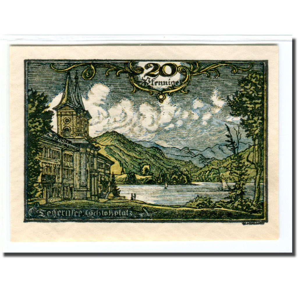 Banknote, Germany, Tegernsee, 20 Pfennig, paysage 1, 1921, 1921-06-01, UNC(63)