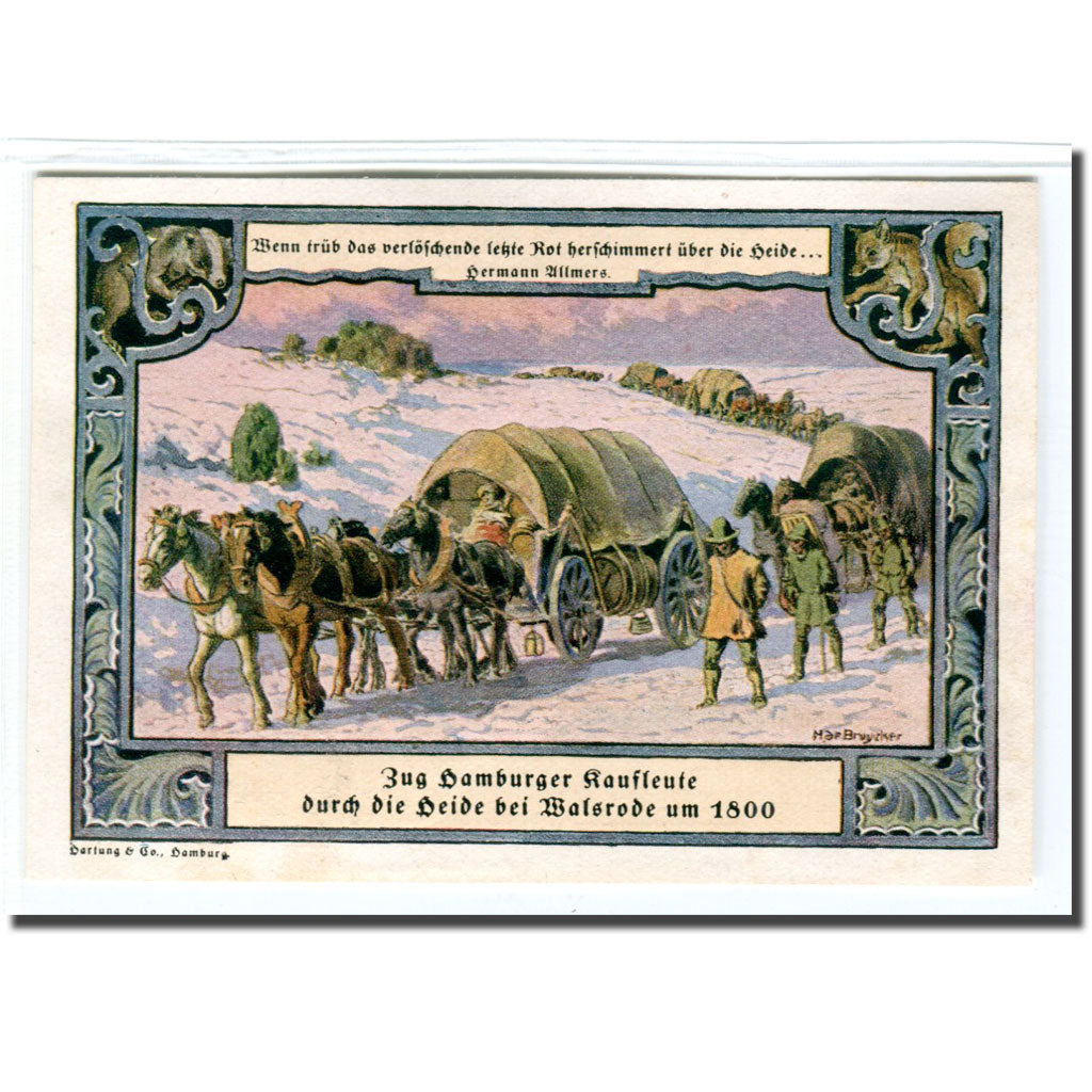 Banknote, Germany, Walsrode, 1 Mark, personnage, 1922, 1922-04-30, UNC(63)