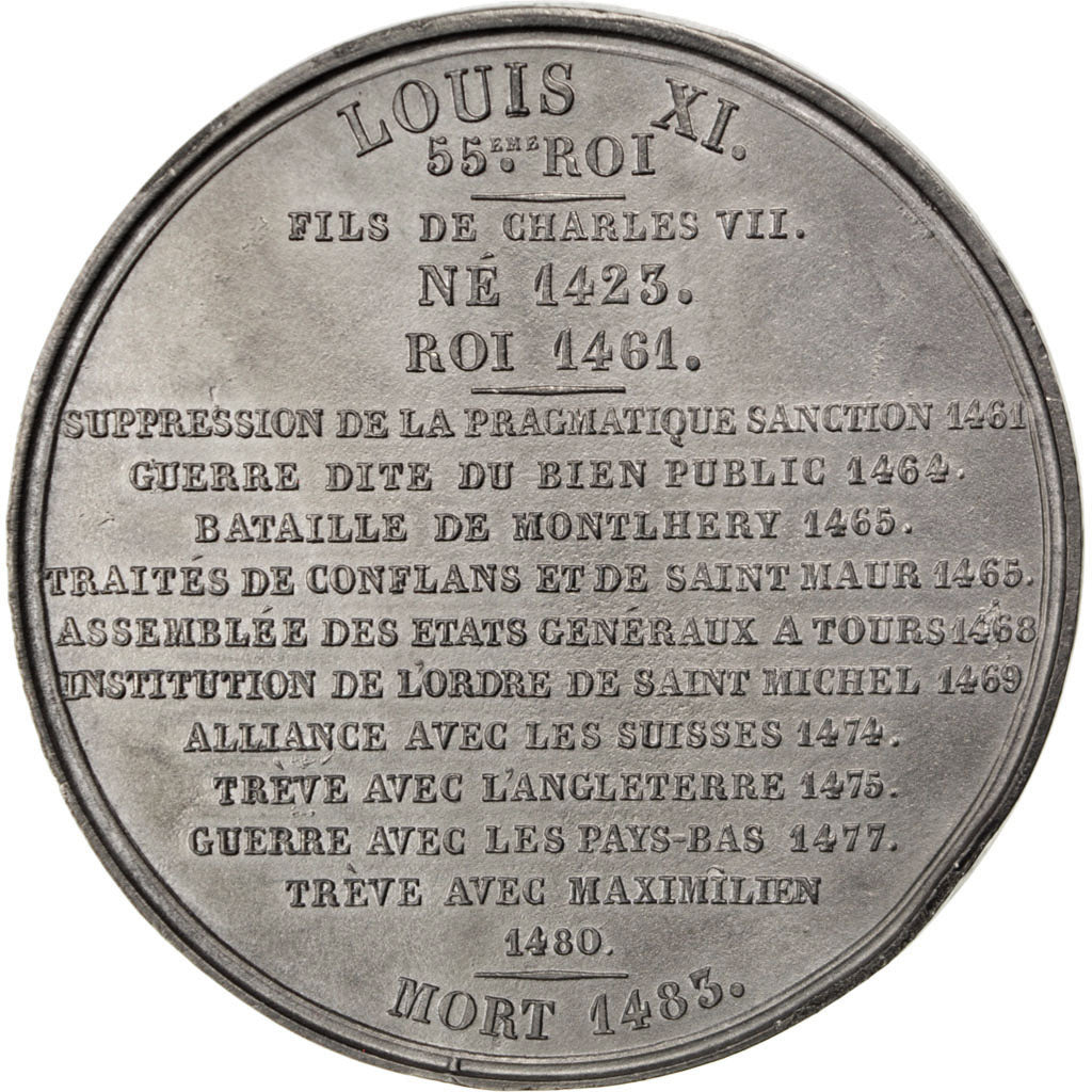 France, Medal, French Third Republic, History, Caqué, MS(60-62), Tin