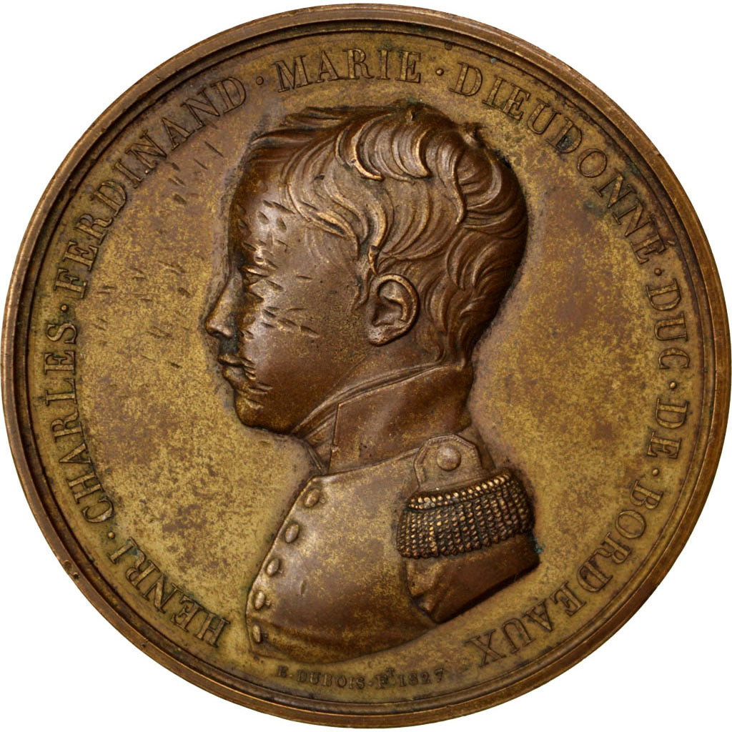 France, Medal, Charles X, Politics, Society, War, Dubois.E, AU(50-53), Bronze