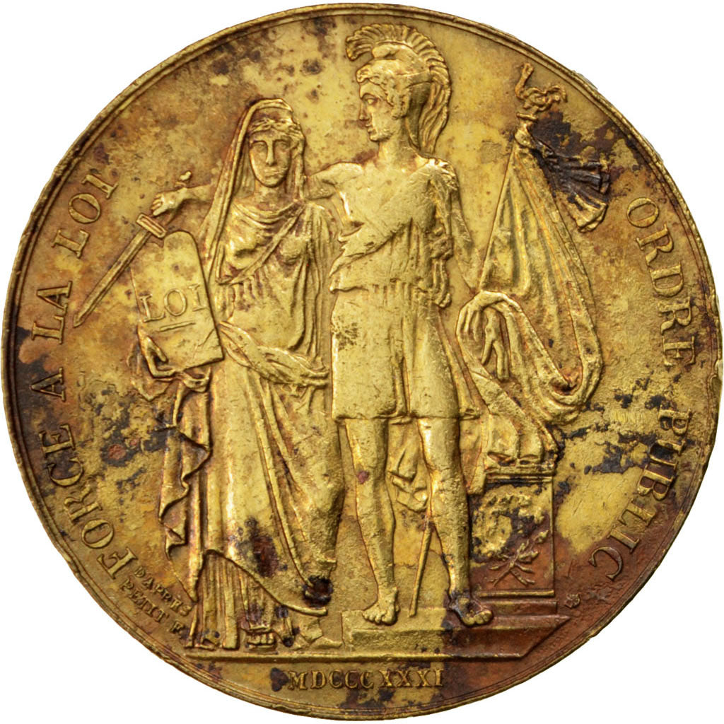 Francia, Medal, Louis Philippe I, Politics, Society, War, Domard, BB, Ottone