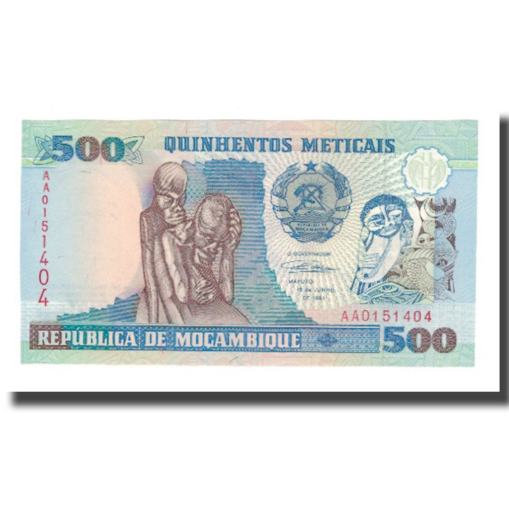 Biljet, Mozambique, 500 Meticais, 1991, 1991-06-16, KM:134, NIEUW