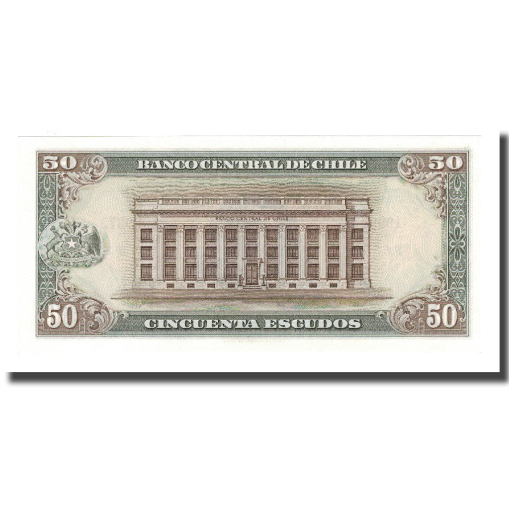 Banknote, Chile, 50 Escudos, KM:140b, UNC(65-70)