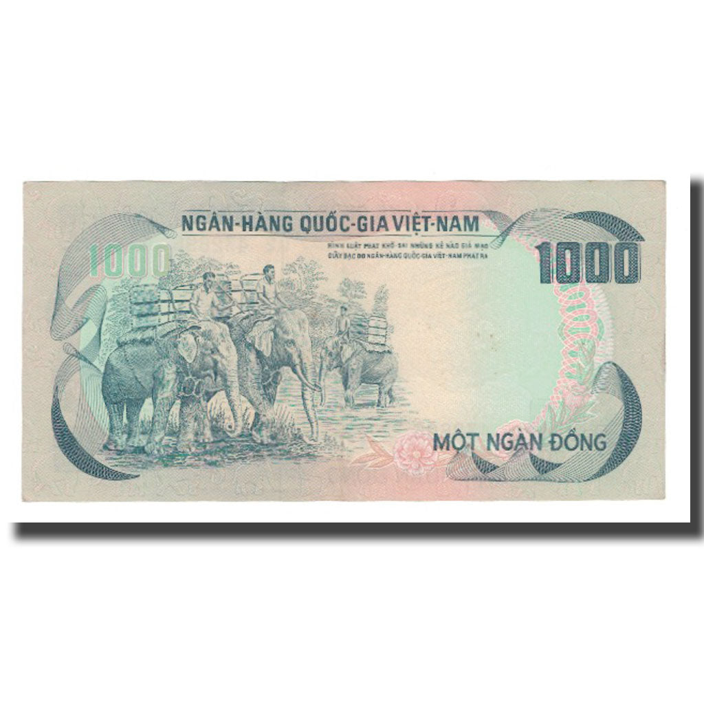 Billete, 1000 D<ox>ng, Undated (1972), Vietnam del Sur, KM:34a, SC