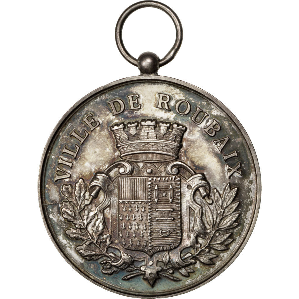 France, Medal, French Third Republic, Flora, AU(55-58), Silver