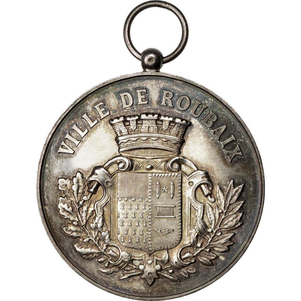 France, Medal, French Third Republic, Flora, AU(55-58), Silver