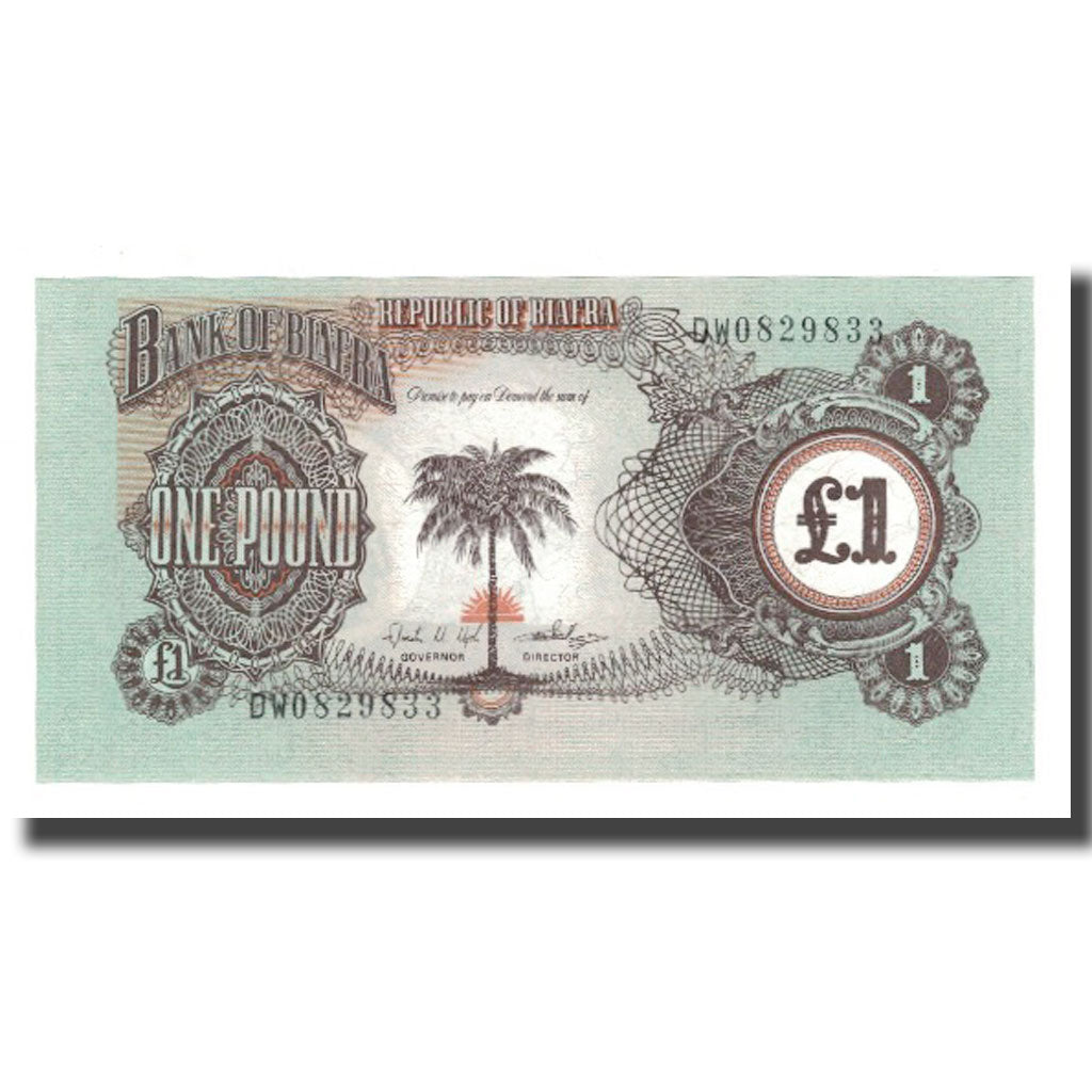 Banknote, Biafra, 1 Pound, undated (1968-69), KM:5a, UNC(65-70)