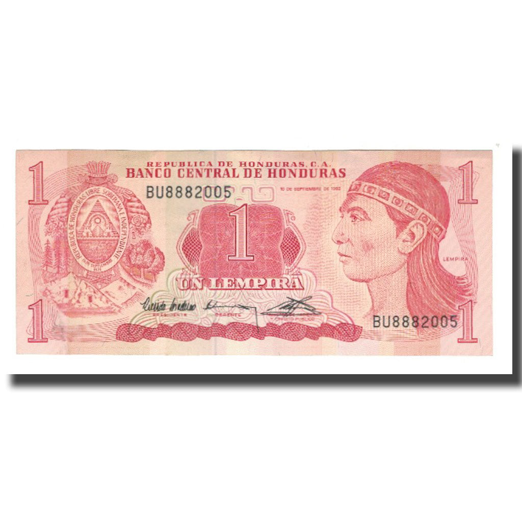 Nota, Honduras, 1 Lempira, 1992, 1992-09-10, KM:71, UNC(65-70)