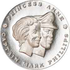 Schweiz, Medaille, Princess Anne-Captain Mark Phillips, Royal Wedding, 1973