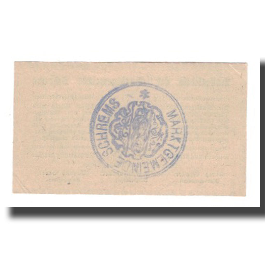 Banknote, Austria, Schrems, 50 Heller, N.D, 1920, 1920-09-15, UNC(65-70)