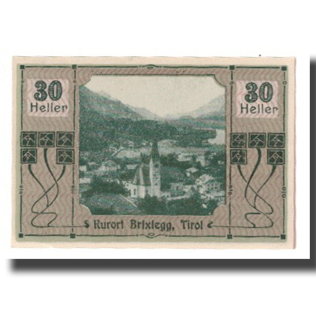 Banconote, Austria, Brixlegg, 30 Heller, paysage 2, 1920, 1920-10-31, FDS