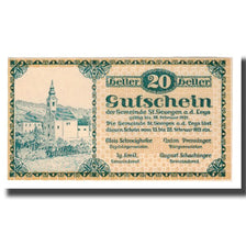 Banknote, Austria, St. Georgen An Der Leys, 20 Heller, N.D, 1921, 1921-02-28