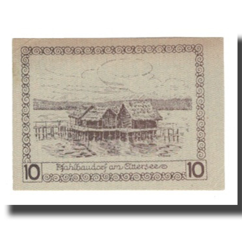 Banknote, Austria, Schörfling am Attersee O.Ö. Marktgemeinde, 10 Heller