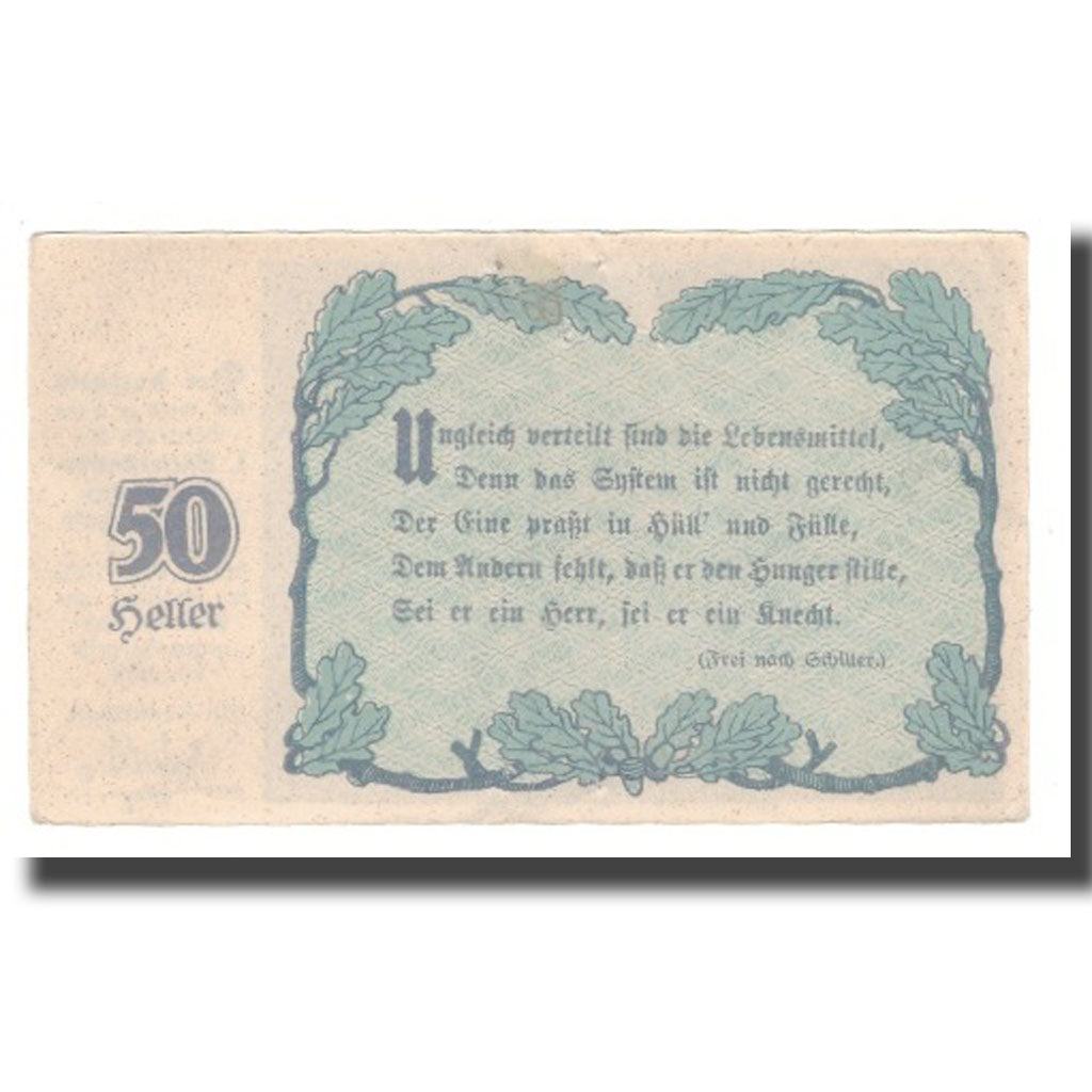 Billet, Autriche, Linz O.Ö. Prv. I. Mittelstands-Wirtschafts-Genossenschaft, 50