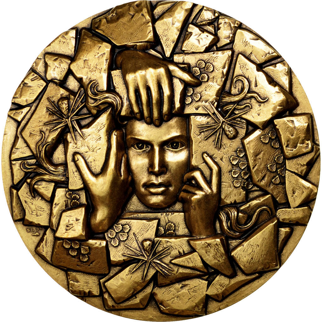 France, Medal, French Fifth Republic, Politics, Society, War, FDC, Bronze