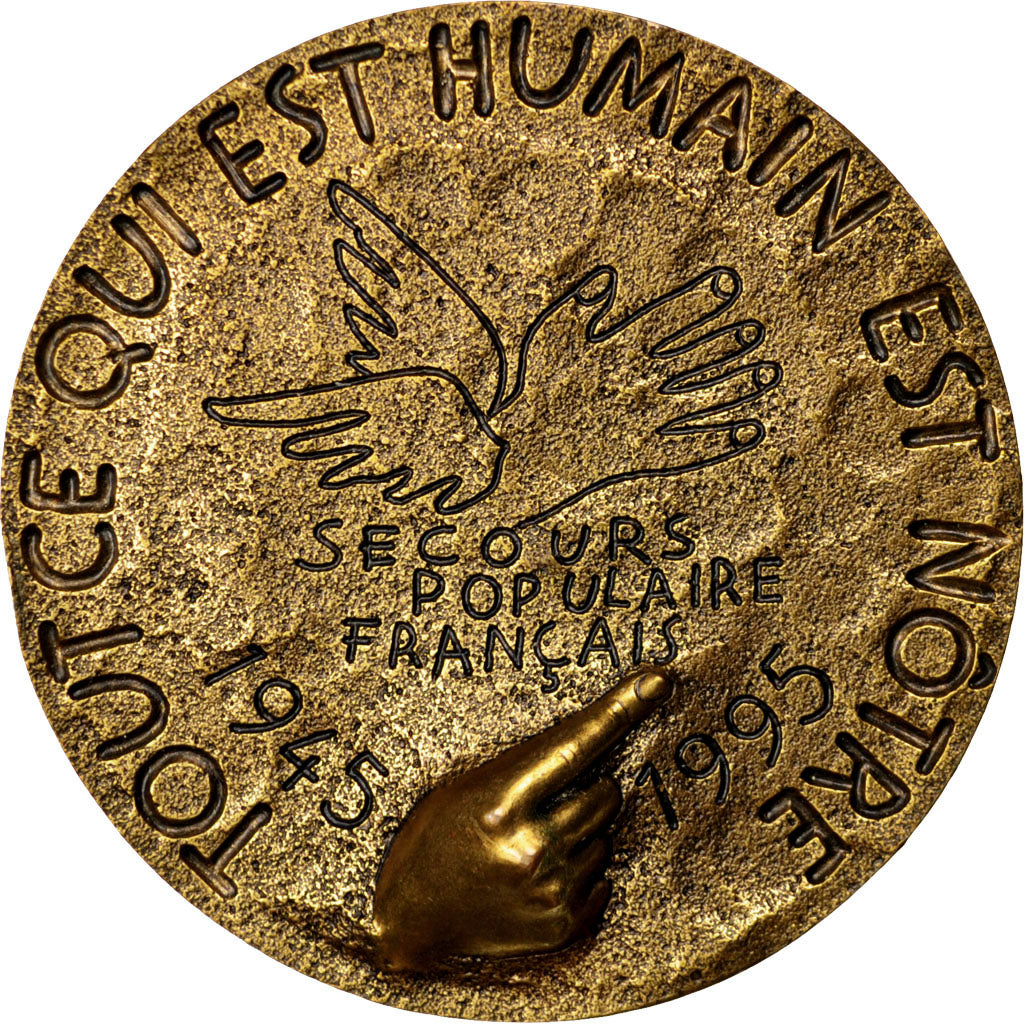 Francia, Medal, French Fifth Republic, Politics, Society, War, FDC, Bronce