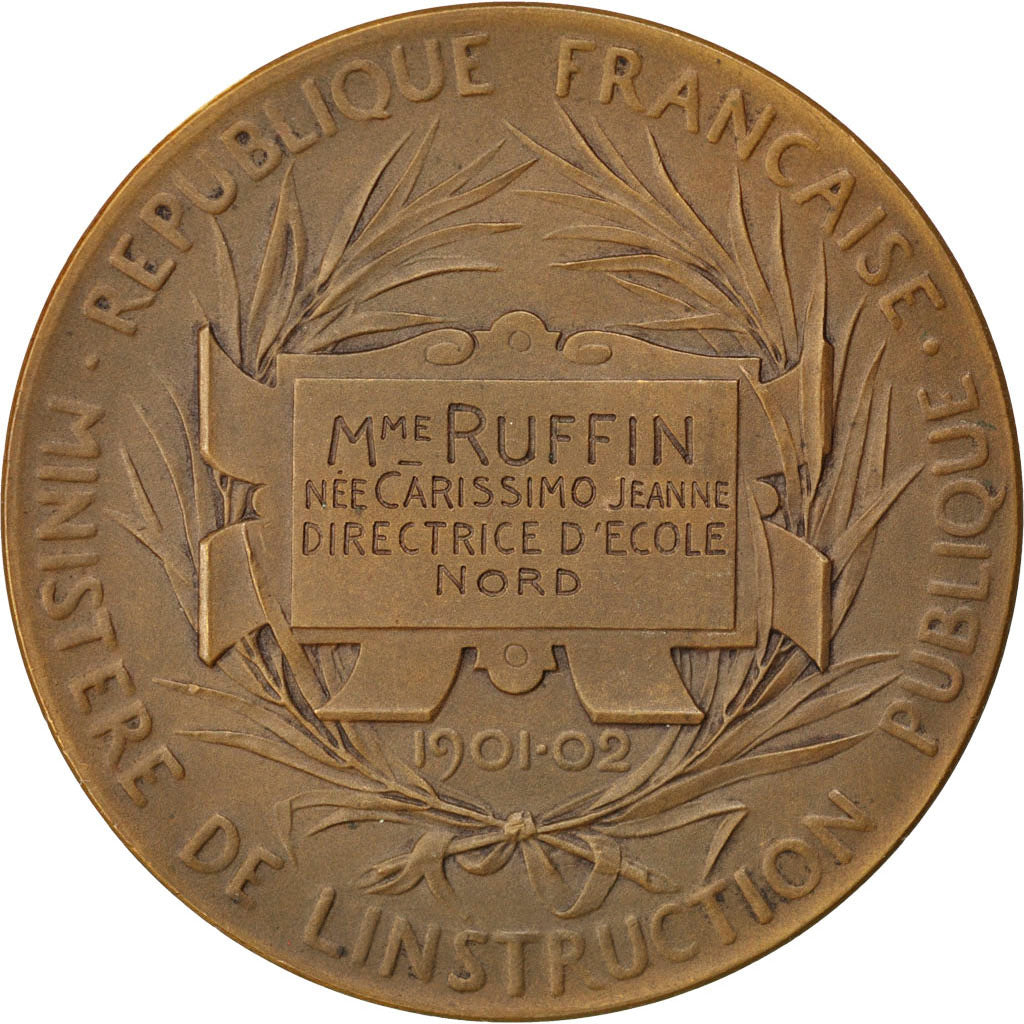 Frankreich, Medal, French Third Republic, Arts & Culture, Roty, VZ, Bronze