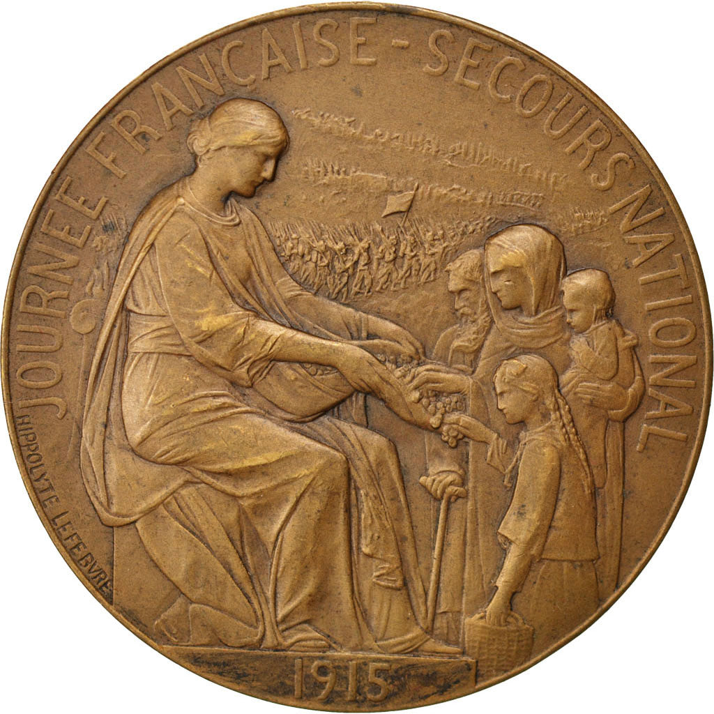 Frankreich, Medal, French Third Republic, Politics, Society, War, Lefebvre, SS+