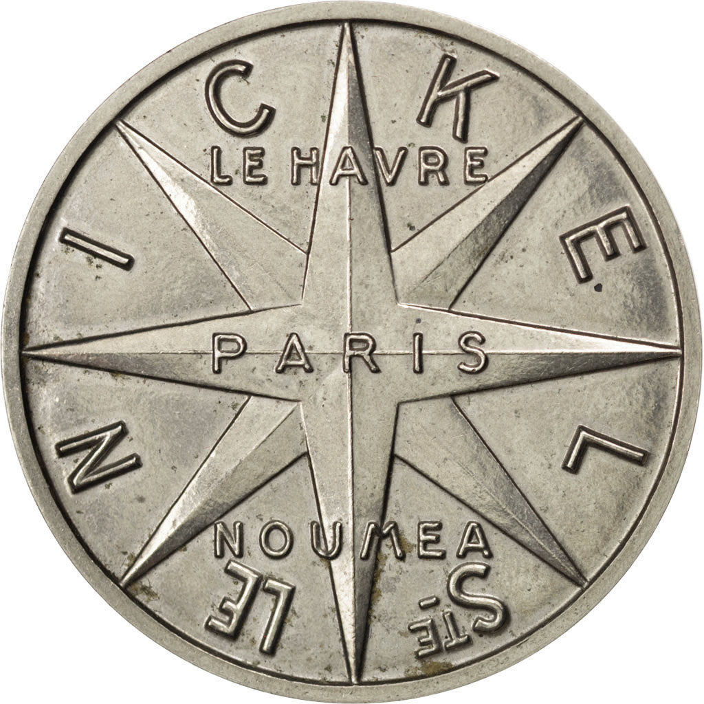 Francia, medalla, Nouvelle Calédonie, Société Le Nickel, 1961, Simon, EBC+