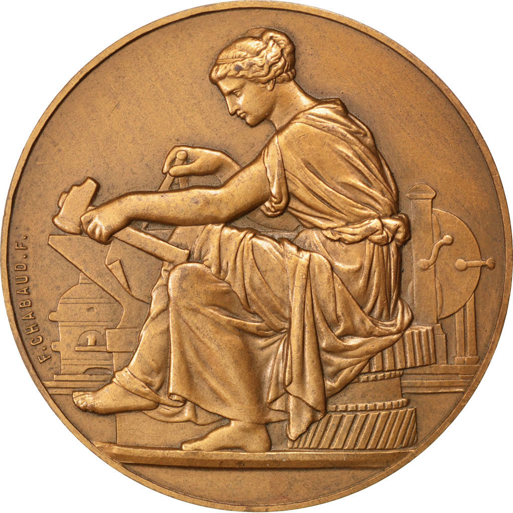 Francia, Medal, French Fifth Republic, Business & industry, EBC, Bronce