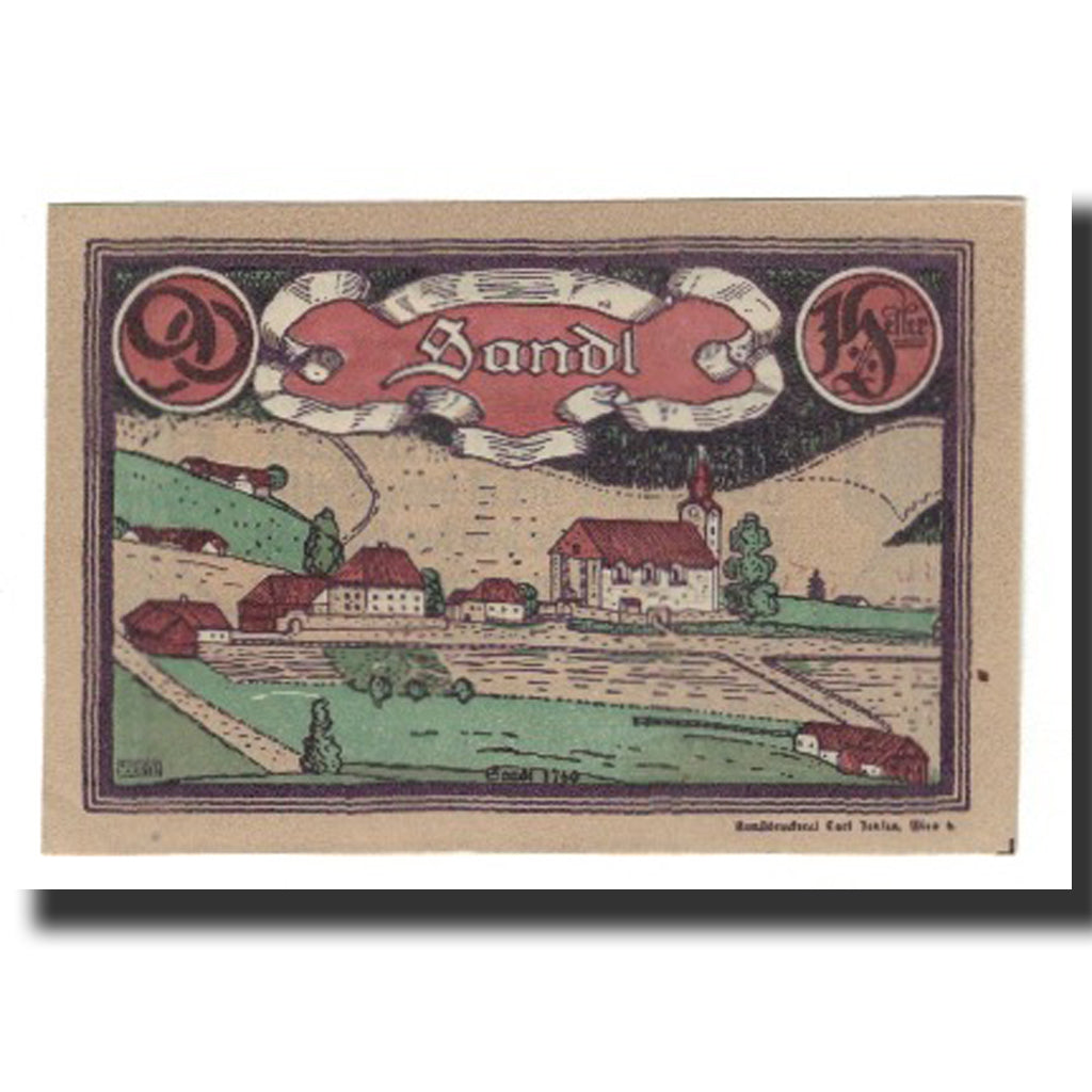 Billete, Austria, Sandl O.Ö. Gemeinde, 90 Heller, texte 1, 1920, 1920-12-31