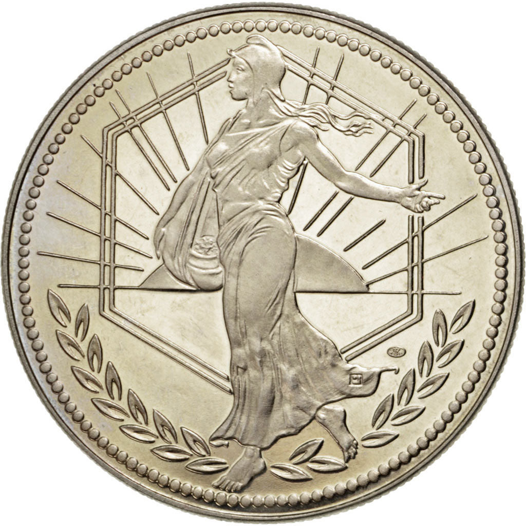 Frankrijk, Medal, French Fifth Republic, Politics, Society, War, PR+, Nickel