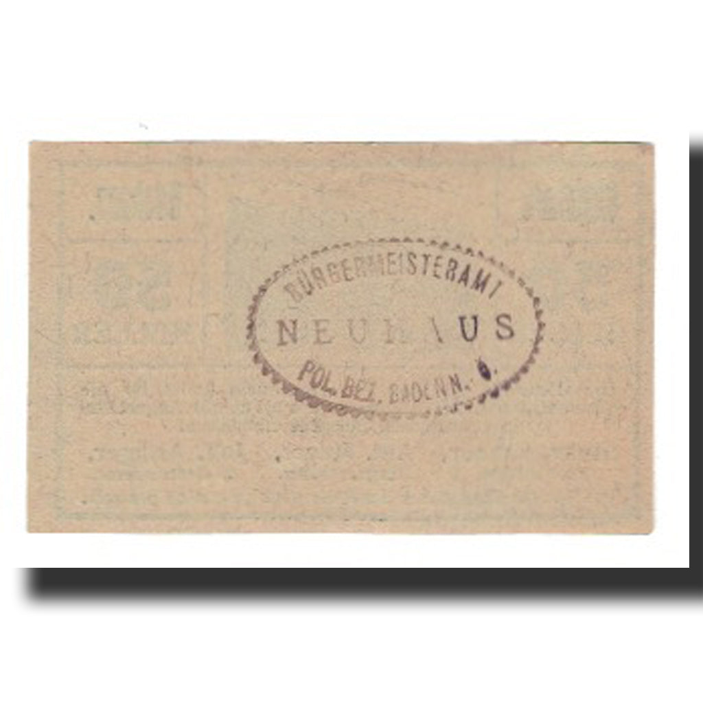 Banconote, Austria, Neuhaus N.Ö. Gemeinde, 50 Heller, N.D, 1920, 1920-09-30
