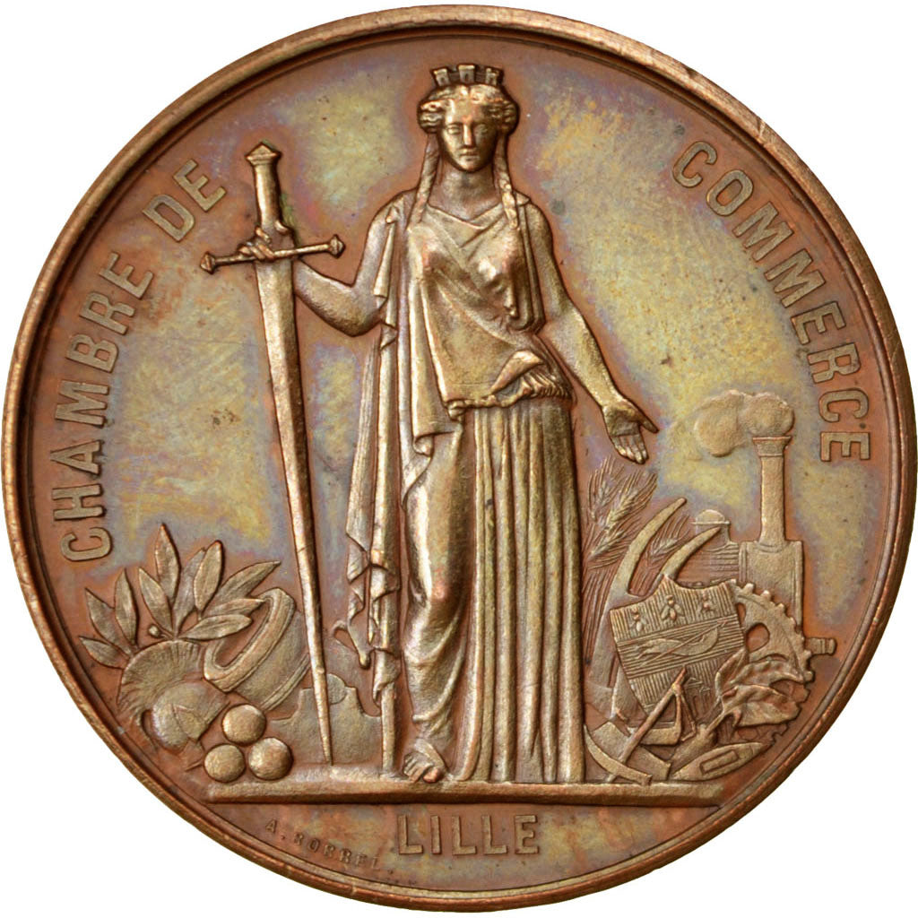 France, Medal, Second French Empire, Politics, Society, War, Borrel, SUP, Cuivre