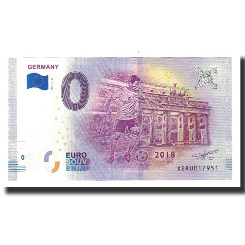 Germany, Tourist Banknote - 0 Euro, Germany/ FIFA World Cup German Team, 2018