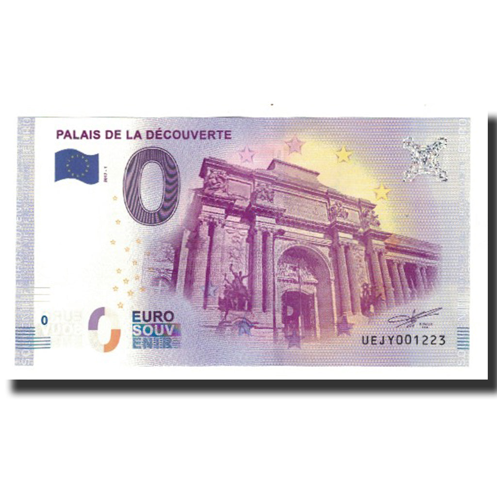 Francia, Tourist Banknote - 0 Euro, 75/ Paris - Palais de la Découverte, 2017