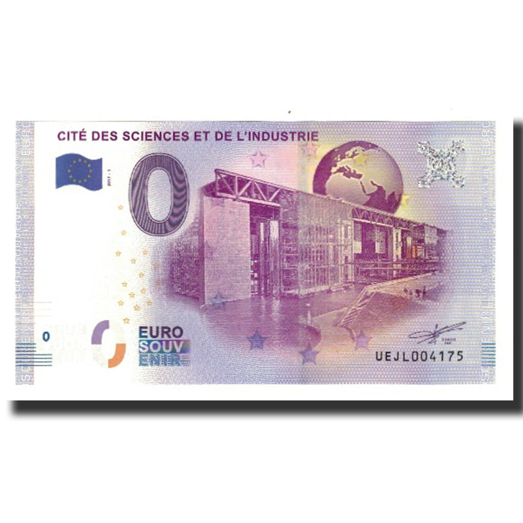 Francia, Tourist Banknote - 0 Euro, 75/ Paris - Cité des Sciences et de