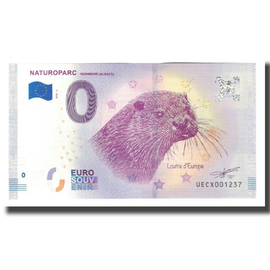 France, Billet Touristique - 0 Euro, 68/ Hunawihr - Naturoparc, 2018, NEUF