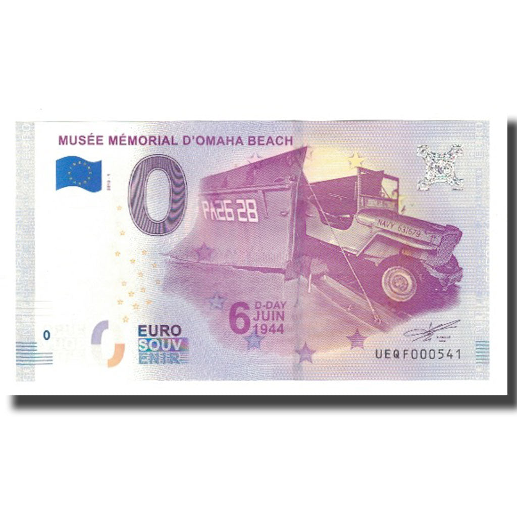 France, Tourist Banknote - 0 Euro, 14/ Saint-Laurent-sur-Mer - Musée mémorial