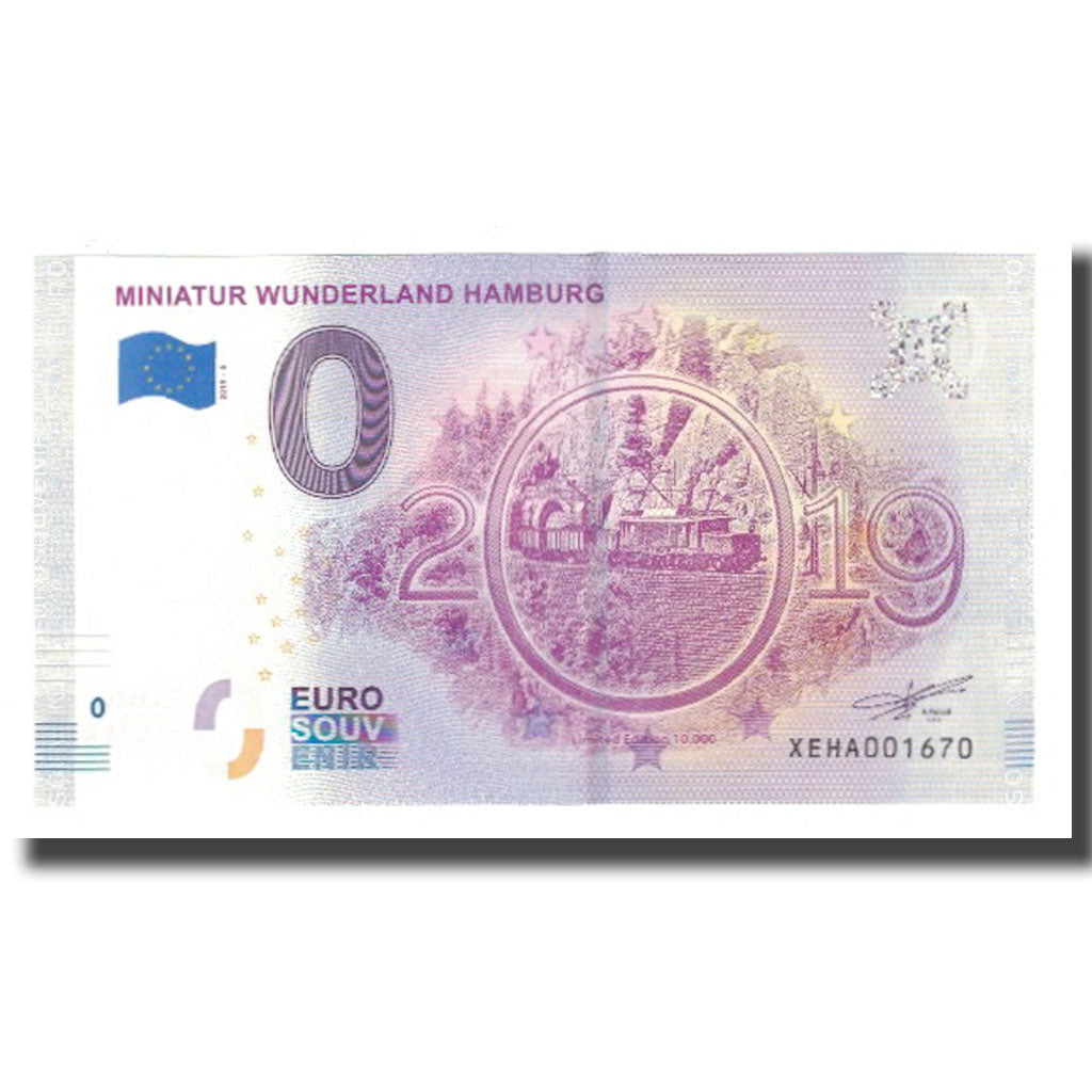 Niemcy, Tourist Banknote - 0 Euro, Germany - Hamburg - Miniatur Wunderland