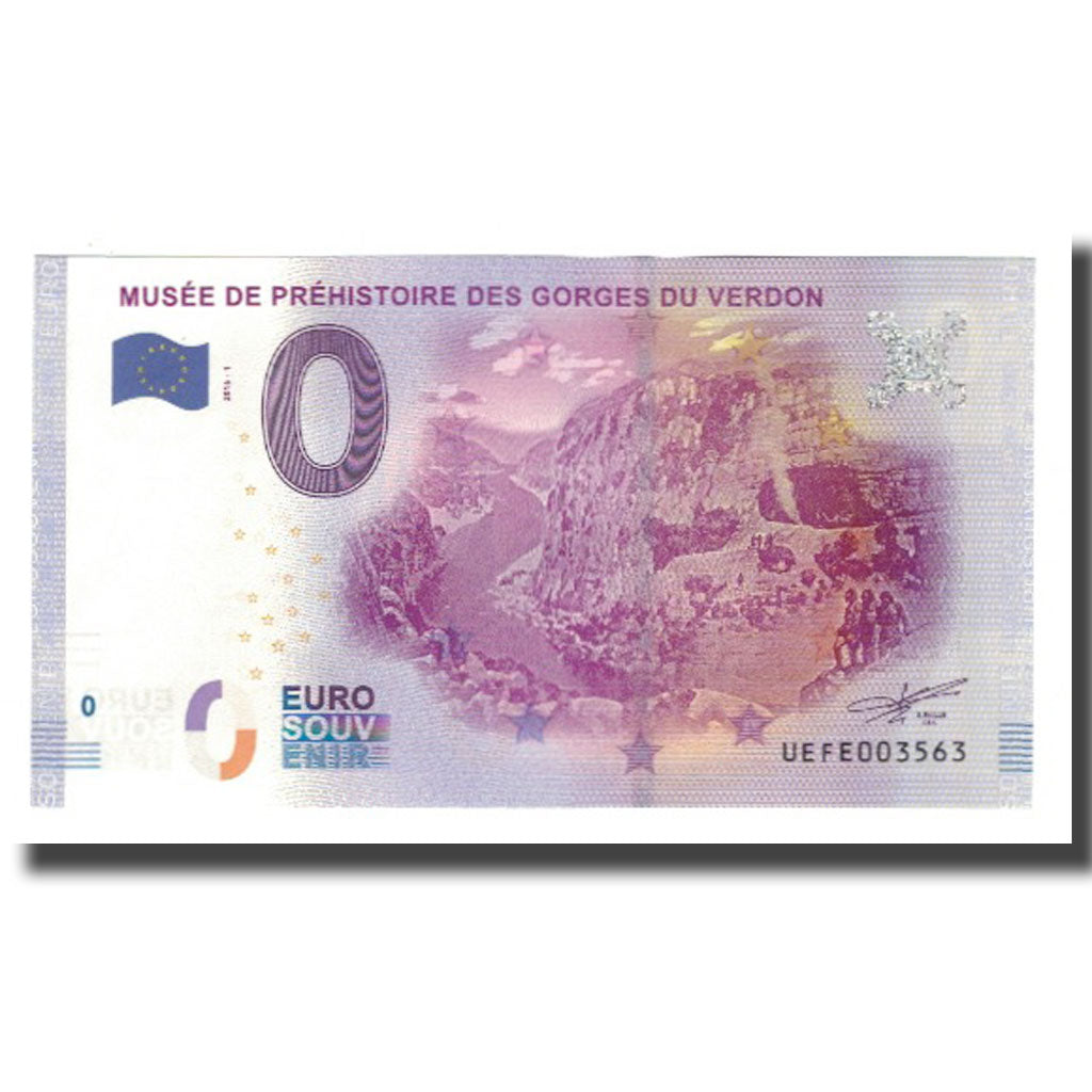 France, Billet Touristique - 0 Euro, 04/ Quinson - Musée de Préhistoire des