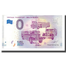 Malte, Billet Touristique - 0 Euro, Malta - Vintage Transport - Malta Buses